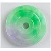 Image 2 : Chinese Two Color Round Jade Pendant