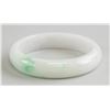 Image 1 : Chinese Green and White Jadeite Bangle