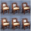 Image 1 : Set of Six Qing Rosewood Chairs Inset Marble