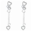 18k White Gold 0.32CTW Diamond Earrings, (I2 /J)
