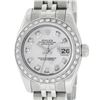 Image 1 : Rolex Ladies Stainless Steel Quickset Mother Of Pearl Diamond Datejust Wristwatc
