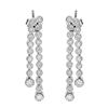 Image 1 : 14k White Gold 0.98CTW Diamond Earrings, (I1-I2/H-I)