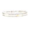 Image 1 : Fancy Link Men's Bracelet - 14KT Yellow and White Gold