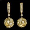 Image 7 : 10.13 ctw Fancy Intense Yellow & Brilliant Diamond Drop Ball Earrings