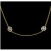 14KT Yellow Gold 4.87 ctw Diamond Necklace