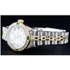 Image 6 : Rolex Ladies 2 Tone Yellow Gold MOP 18K Gold Diamond Bezel & Emerald Datejust Wr