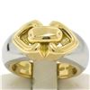 Image 1 : Bulgari 18kt Yellow and White Gold Dual Open Heart Ring