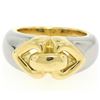 Image 2 : Bulgari 18kt Yellow and White Gold Dual Open Heart Ring