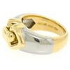 Image 4 : Bulgari 18kt Yellow and White Gold Dual Open Heart Ring