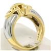 Image 6 : Bulgari 18kt Yellow and White Gold Dual Open Heart Ring