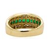 Image 3 : 1.30 ctw Emerald and Diamond Ring - 14KT Yellow Gold