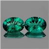 Image 1 : Natural Emerald Blue Green Fluorite Pair 34 Ct - FL