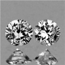 Natural White Diamond Pair - Untreated