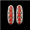 Image 1 : Natural Italian Red Coral Earrings