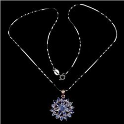 Natural Unheated Tanzanite Necklace