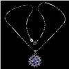 Image 1 : Natural Unheated Tanzanite Necklace