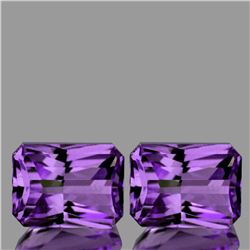 Natural AAA Purple Amethyst Pair{Flawless-VVS1}