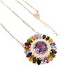 Image 2 : Natural Amethyst & Multi Gemstones Necklace