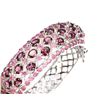 Image 2 : Natural Ruby & Pink Raspberry Rhodolite Garnet Bangle
