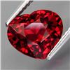 Image 1 : Natural Cherry Red Rhodolite Garnet Heart 3.83 Ct