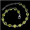 Image 2 : Natural 7x5 MM Rich Green Peridot Bracelet