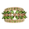 Image 1 : Natural Unheated Marquise Green Chrome Diopside Ring
