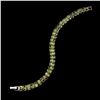 Image 2 : Natural Top Rich Green Peridot Bracelet