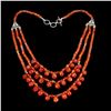 Image 1 : Natural Rare Brazil Orange Carnelian 216 Cts  Necklace