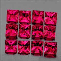 Natural Untreated Burma Ruby 12 Pcs - VVS
