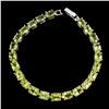 Image 2 : Natural Top Rich Green Peridot 83 Cts  Bracelet