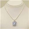 Image 1 : Sterling Silver Ice Blue Topaz Necklace