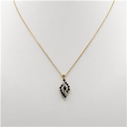 Stunning 1.19 Ct Sapphire Diamond Designer Pendant