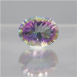Gorgeous 16.18 Ct Certified Mystic Topaz Soliare