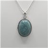 Image 2 : BEAUTIFUL 22.5 CT BLUE TURQUOISE PENDANT