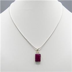 OUTSTANDING 9 CT RUBY PENDANT.