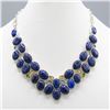 Image 1 : Beautiful 265Ct Natural Blue Lapis Lazuli Necklace