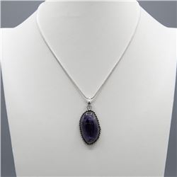 BEAUTIFUL 32 CT NATURAL AMETHYST PENDANT
