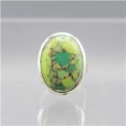NATURAL 14.5 CT GREEN TURQUOISE COPPER RING