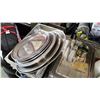 Image 2 : Two chafing dishes and lot of platters and warming bins