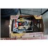 Image 2 : BOX OF PAINTING SUPPLIES AND SYLVANIA LIGHT TUBES
