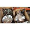 Image 1 : 2 BOXES OF POTS AND PANS