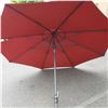 Image 2 : Proshade burgundy tilting 10ft patio umbrella