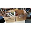 Image 1 : TWO BOXES OF STEINS, SHIP IN A BOTTLE AND FIGURES