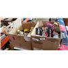Image 1 : 2 BOXES OF DOLLS, LOONEY TUNES MUGS, GAMES, BASEBALL GLOVES, ETC