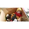 Image 3 : 2 BOXES OF DOLLS, LOONEY TUNES MUGS, GAMES, BASEBALL GLOVES, ETC