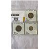 Image 2 : 7 WAR TIME CANADIAN COINS 25 CENT, 10 CENT, 1940-1946 ALL .800 SILVER