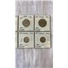 Image 3 : 7 WAR TIME CANADIAN COINS 25 CENT, 10 CENT, 1940-1946 ALL .800 SILVER