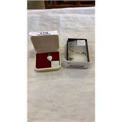 925 SILVER TIFFANY HEART PENDANT AND 925 SILVER BRACELET