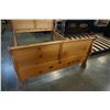 Image 2 : PINE QUEENSIZE SLEIGH BED FRAME