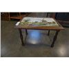 Image 2 : Painted tile top end table